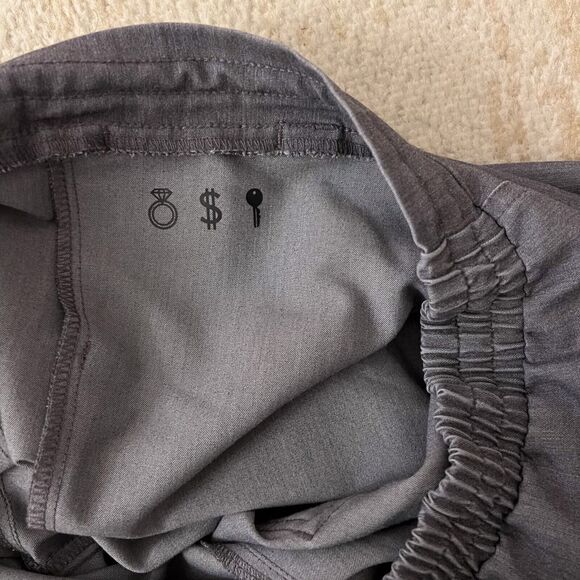 Figs Womens Small Yola Skinny Scrub Drawstring Scrubs Technical Gray Teal Cords - Picture 13 of 14